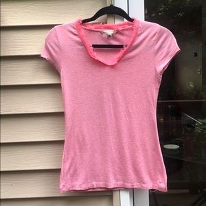 Fringe V-neck t-shirt